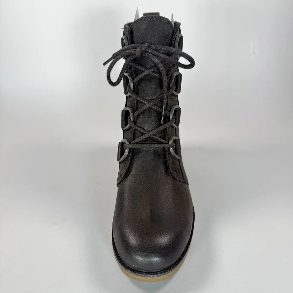 Sorel Womens 8.5 Waterproof Leather Lace Up Ankle‎ Boots Brown NL3715 NWT